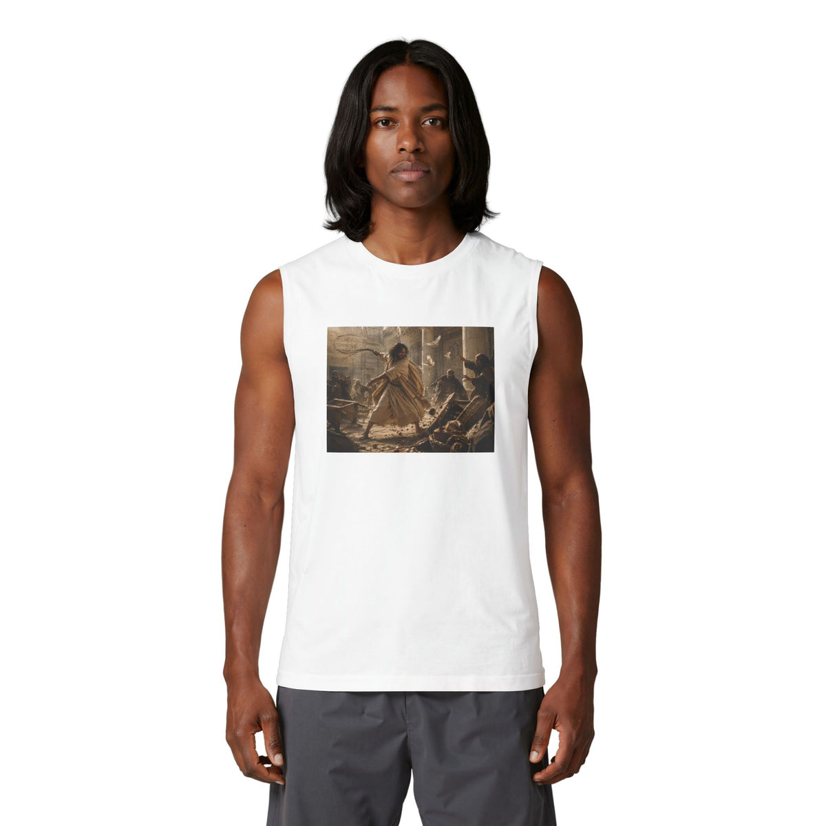 Flipping tables Muscle Tank