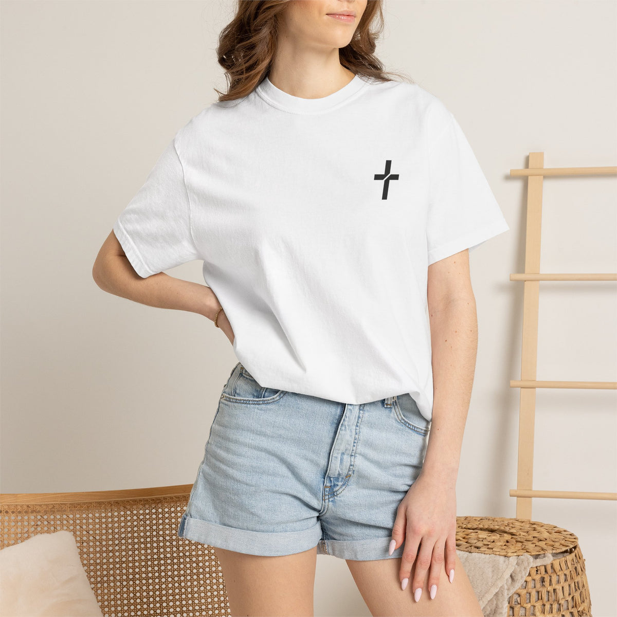 Jesus Saved My Life Cross Tee