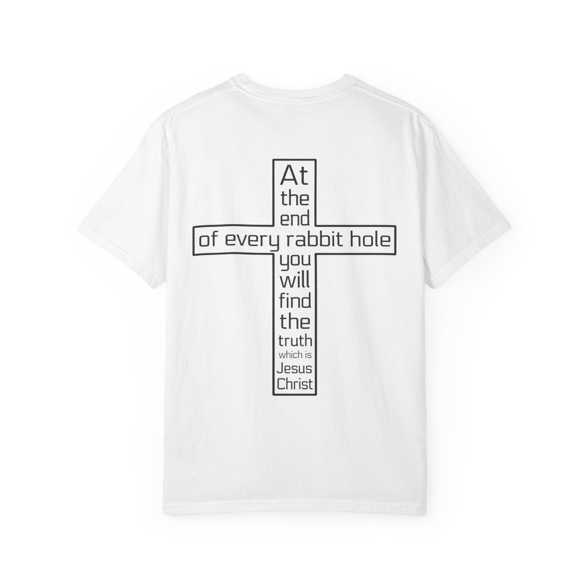 Rabbit hole : Minimal Christian t shirt